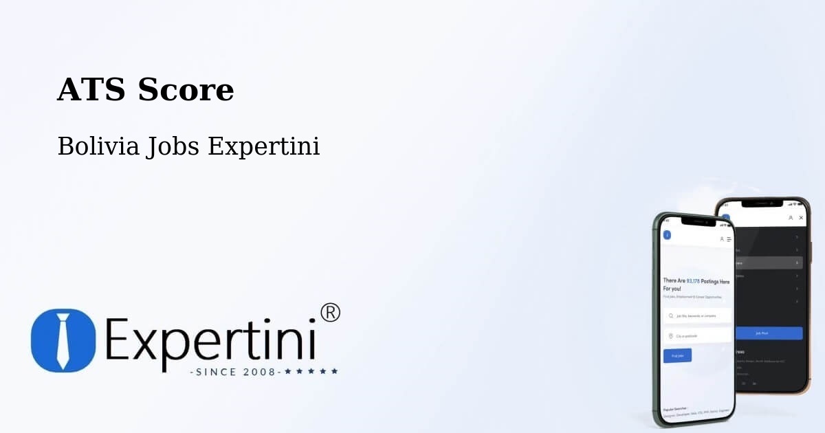 Resume ATS Score & Job Description Match Tool – Chulumani - Bolivia Jobs Expertini