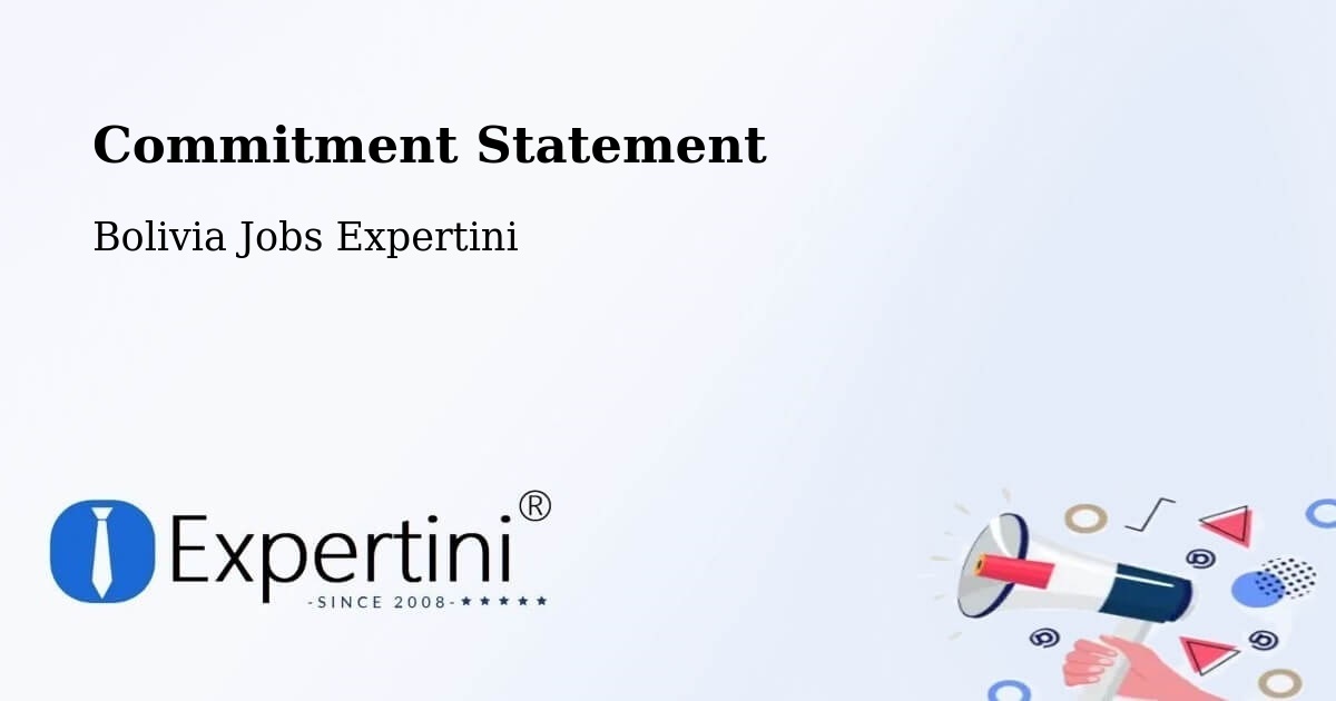 Corporate Commitment – Chulumani - Bolivia Jobs Expertini
